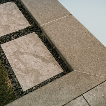 Stepping Stones in Black Pebble