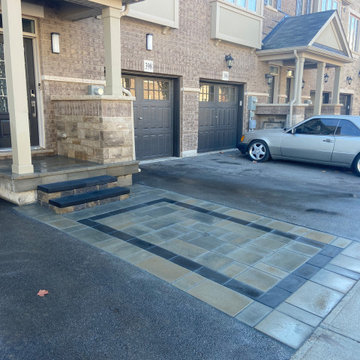 Front Yard walkway and Concrete Overlay