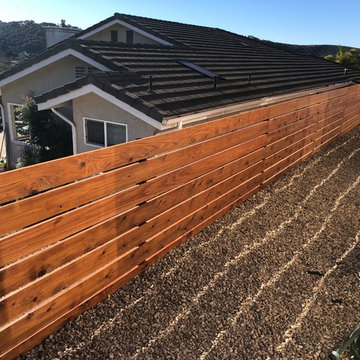 Johnson Project Santa Barbara CA Trex Deck & Modern Style Fencing