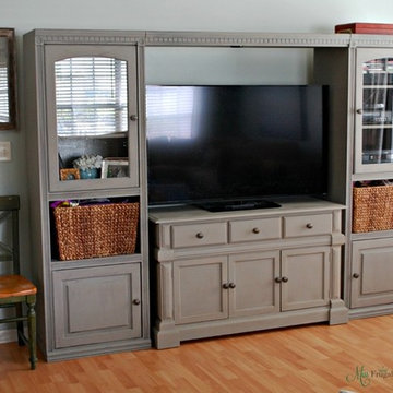 Affordable Entertainment Center Makeover with Chalk Paint