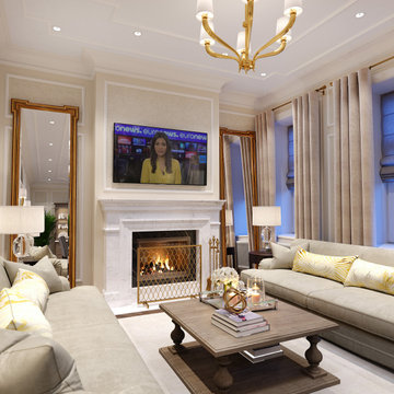 Traditional style Living room, option B