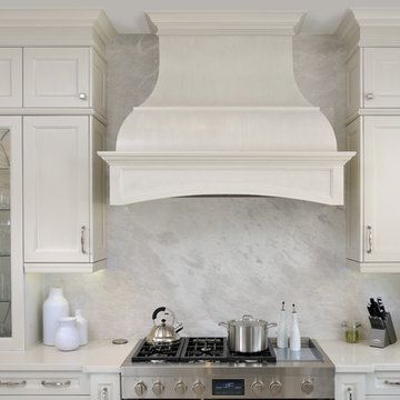 White Kitchen Canopy Hood