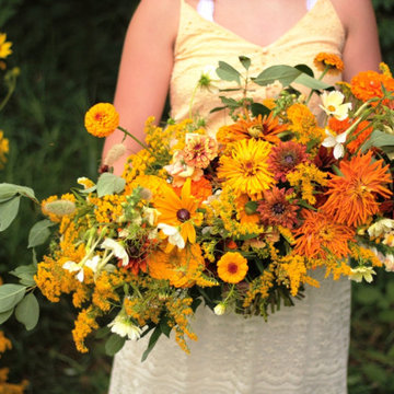 Slow Flowers September 2019 Inspiration: Sunflower & Rudbeckia Floral Designs