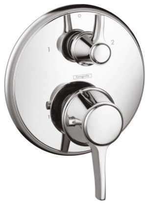 Metris C 2-Handle Thermostatic Valve Trim Kit, Volume Control, Diverter, Chrome