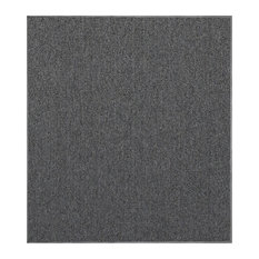 Modern Indoor/Outdoor Commercial Solid, Gray, 5' x 5', Made in USA, Area Rugs