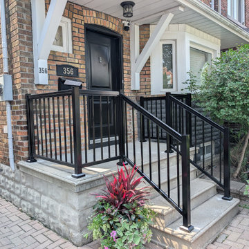 Picket Front Step Railing