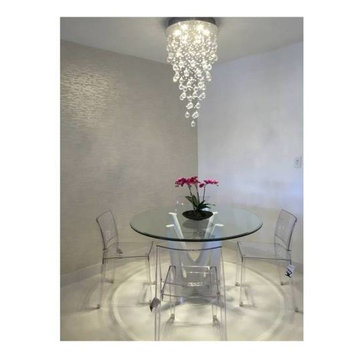 2815 MH Dining Table White Finish