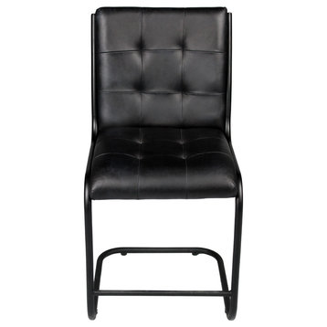 Alison Ebony Counter Chair With Iron Frame