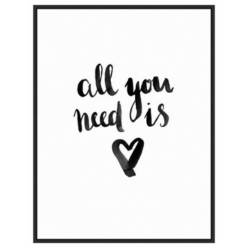 All You Need Is Love by Urban Road Framed Canvas Wall Art