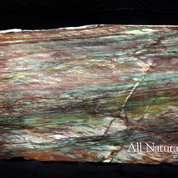 All Natural Stone - New Louise Blue Granite Slab - Kitchen Countertops