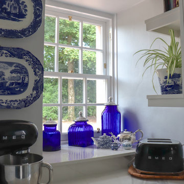 Timeless Blue Island Kitchen
