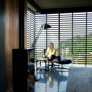 Exempel på ett modernt vardagsrum