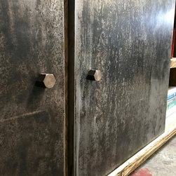 Lori Reclaimed Scaffolding & Steel Pipe Media Unit with Storage & Shelves - TV Stands & Units