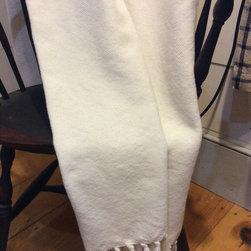 Throw organic merino wool off white - Products