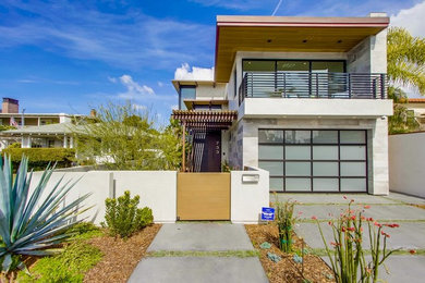 Trendy exterior home photo in San Diego