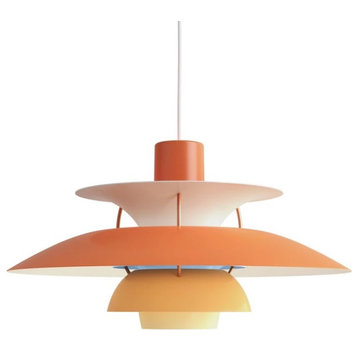 Lilly Pendant Lamp, Orange, Large, 19.7" diam