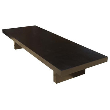 Extra Large Solid Wood Contemporary Espresso Coffee Table Furniture