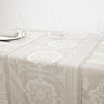 Fontainebleau Natural French Table Runner 21x69