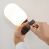 Eli 8" Bohemian Farmhouse Iron Rechargeable Integrated LED Table Lamp, Gold