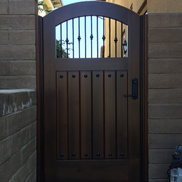 Custom Wood Gate by Garden Passages