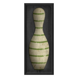 The Artwork Factory - Bowling Pin Framed Artwork - Prints And Posters