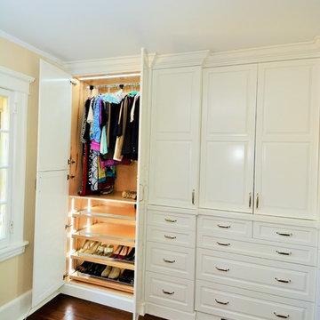 Spacious White Master Closet