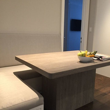 NYC custom kitchen, bathroom vanities & mirrors and mantle.