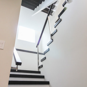 Project #70 | Open-Riser Staircase with Cable Railing