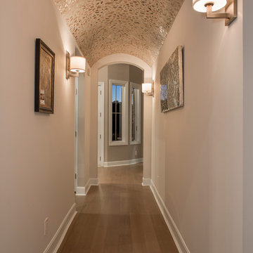 Custom Barrel-Vaulted Ceiling Entry Hallway