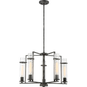 Nuvo 60/7344 Ryder 6 Light Chandelier - Transitional - Chandeliers 