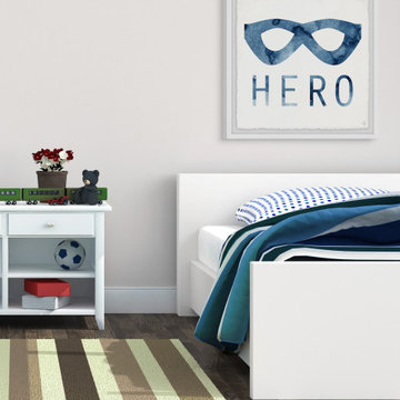 "Hero Mask II" Framed Painting Print
