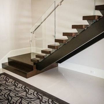 Wood and Glass Balustrade