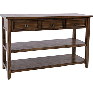Bakersfield Console Table, Wire Brush Brown