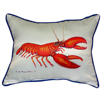 Betsy Drake Red Lobster Indoor/Outdoor Pillow