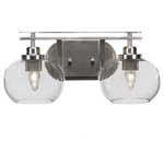 Toltec Lighting - Toltec Lighting 2612-BN-202 Odyssey - Two Light Bath Bar - Warranty: 1 Year Assembly Required: Yes Shade Included: YesOdyssey Two Light Bath Bar Brushed Nickel Clear Bubble Glass *UL Approved: YES *Energy Star Qualified: n/a *ADA Certified: n/a *Number of Lights: Lamp: 2-*Wattage:100w Medium Base bulb(s) *Bulb Included:No *Bulb Type:Medium Base *Finish Type:Brushed Nickel