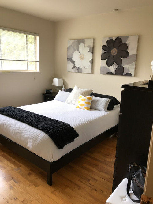 Pictures above bed too big?