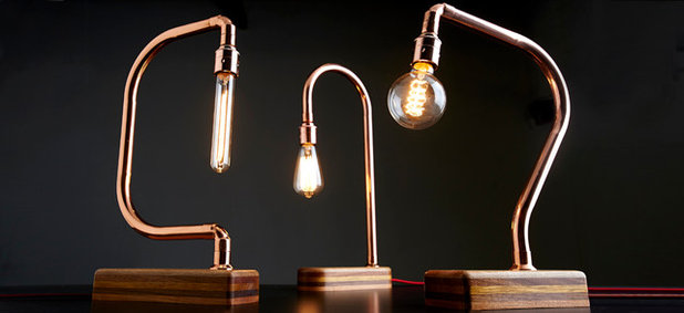Industrielt Bordlamper by Lumens & Wood