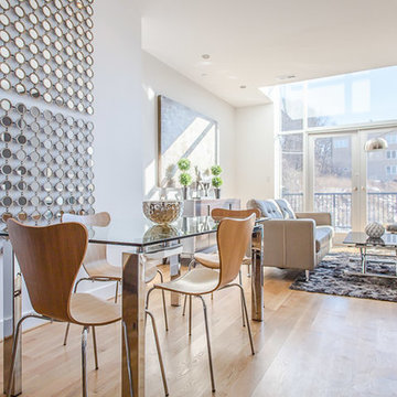 The Cliff Living and Dining Room Staging