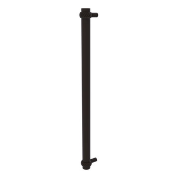 18" Refrigerator Pull With Twist Accents, Oil Rubbed Bronze