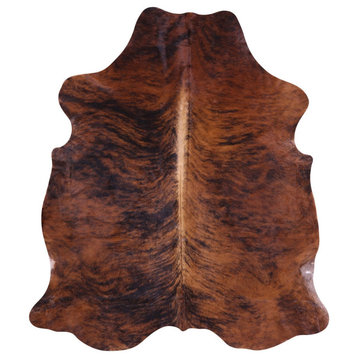 Brindle Natural Cowhide Rug 6' 4" X 5' 8" C2312