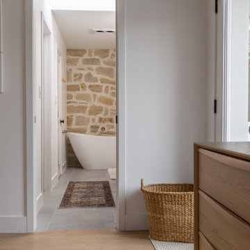 Warm, Earthy Main Level Remodel w/ Natural Wood and Stone Features