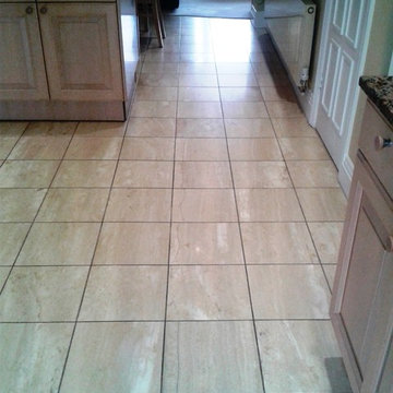 Repairing and Sealing a cracked Travertine tiled floor in Sandbanks, Poole
