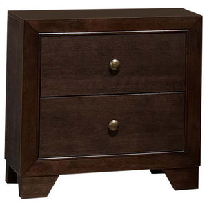 Ashley Zelen 2 Drawer Nightstand Warm Gray Transitional Nightstands And Bedside Tables By Amoc