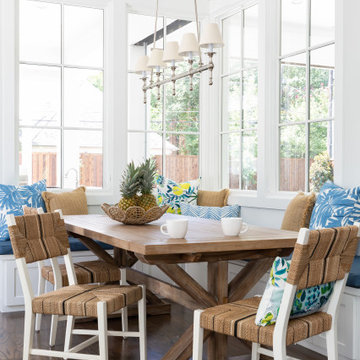 Breakfast Nook Design Dallas – Banquette Seating & Natural Light | Lark Interior