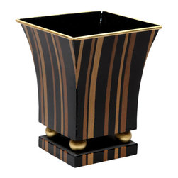 Gold & Bronze Square Cachepots - Area Rugs