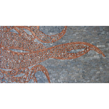 Octopus Design - Marble Mosaic