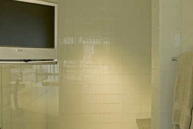 Inspiration for a modern bathroom remodel in Seattle