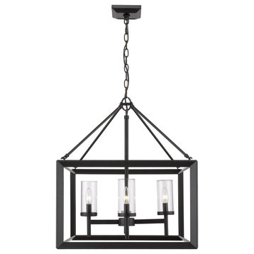 Smyth 4 Light Chandelier With Clear Glass Shade