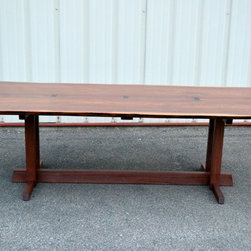 Live Edge Walnut Nakashima Style Table - Dining Tables