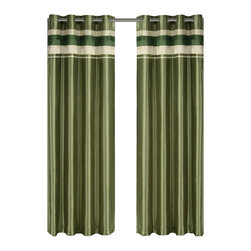Royal Tradition - Milan Blackout Multilayer Energy-Saving Curtain, Sage, 54"x63" Single - Curtains